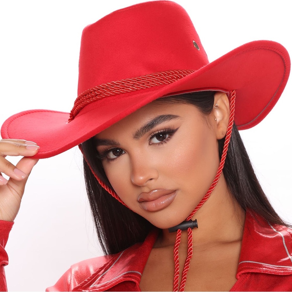 Wild West Cowgirl Hat - Red